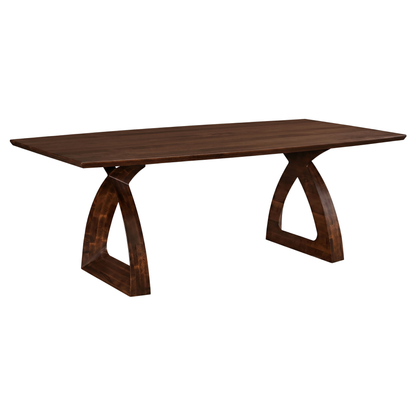 Hoosier Timbercraft Salem Brown Maple Trestle Table