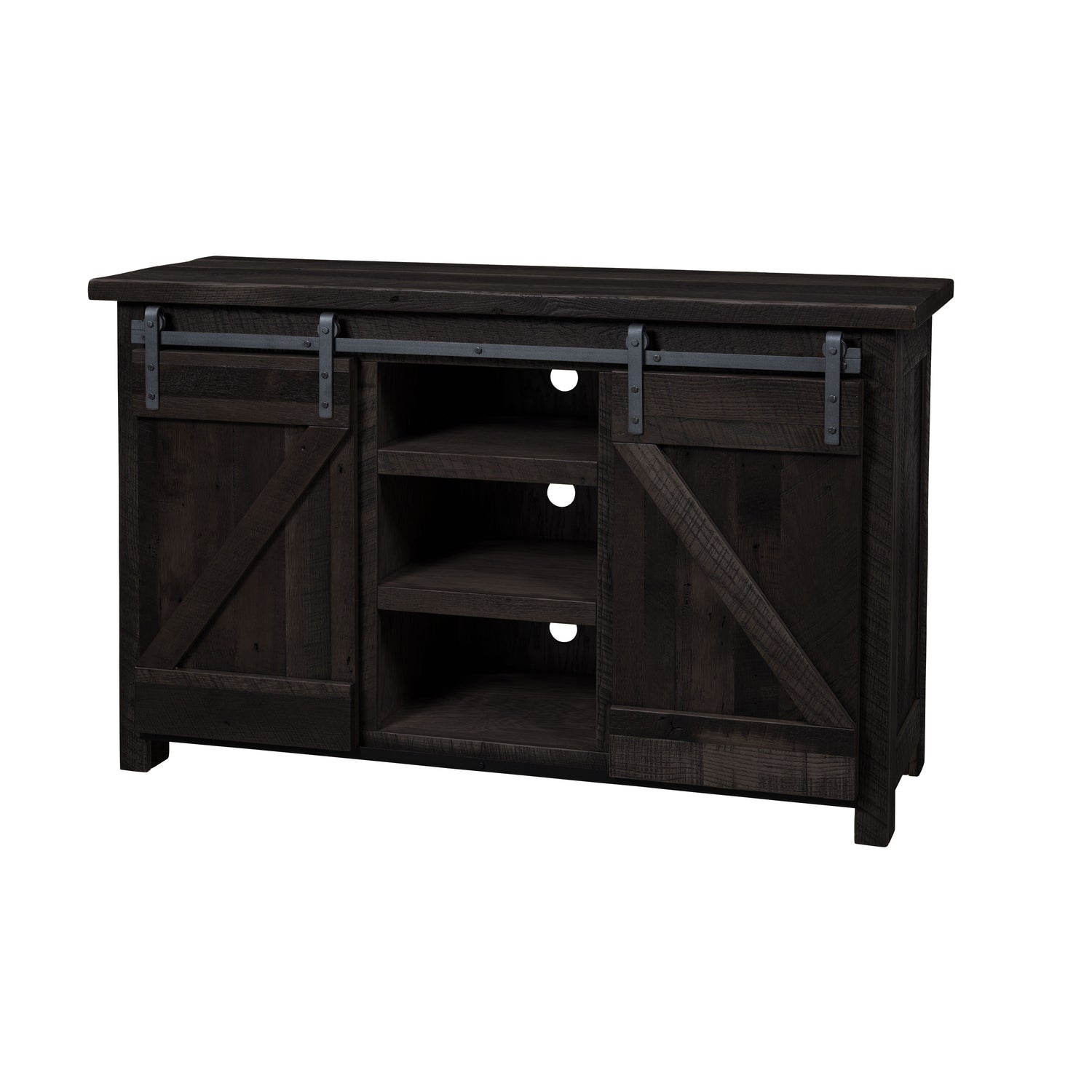 Legacy Estate Roscoe Reclaimed Barnwood Barndoor TV Stand