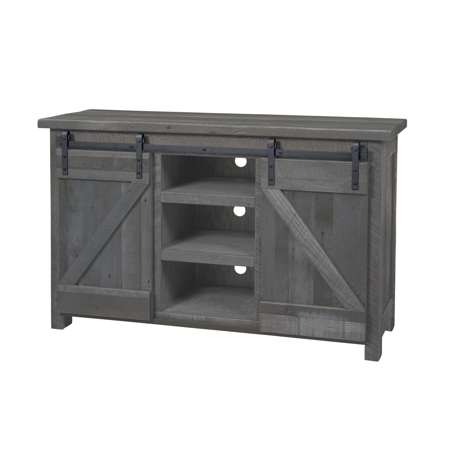 Legacy Estate Roscoe Reclaimed Barnwood Barndoor TV Stand