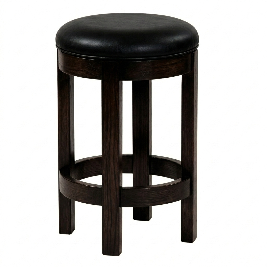 Hoosier Timbercraft Wayne Backless Maple Barstool