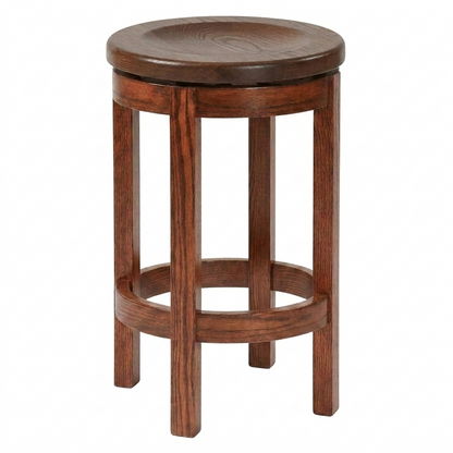 Hoosier Timbercraft Wayne Backless Maple Barstool