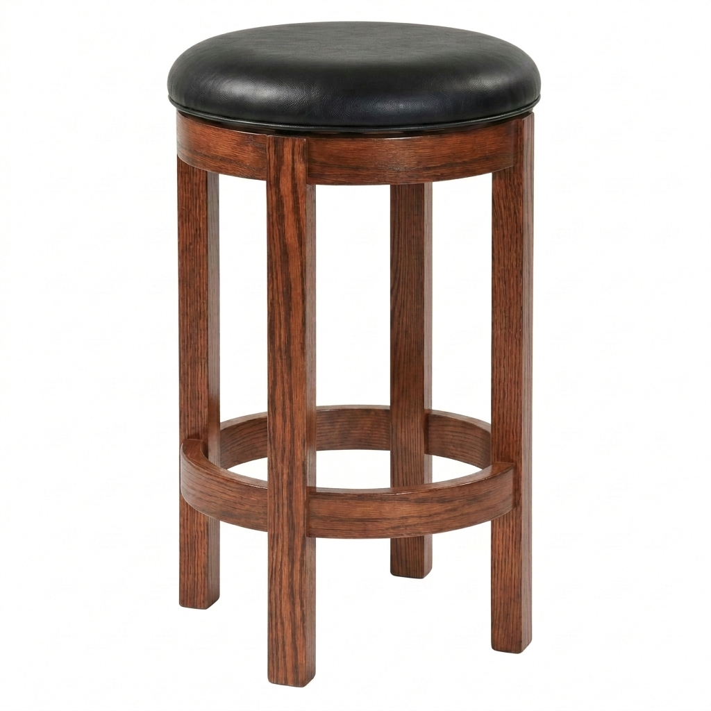 Hoosier Timbercraft Wayne Backless Maple Barstool