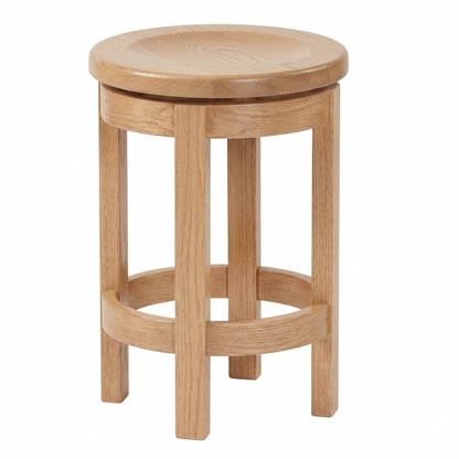 Hoosier Timbercraft Wayne Backless Maple Barstool