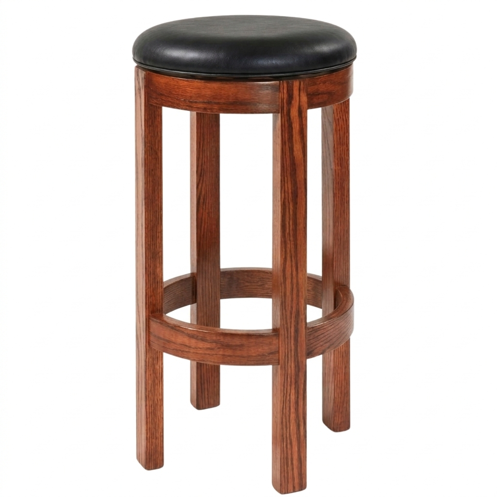 Hoosier Timbercraft Wayne Backless Maple Barstool