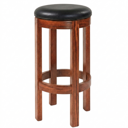 Hoosier Timbercraft Wayne Backless Maple Barstool
