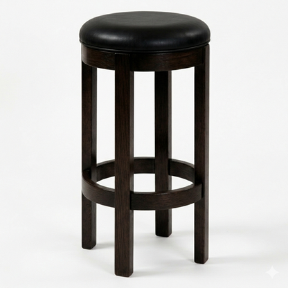 Hoosier Timbercraft Wayne Backless Maple Barstool