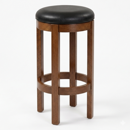 Hoosier Timbercraft Wayne Backless Maple Barstool