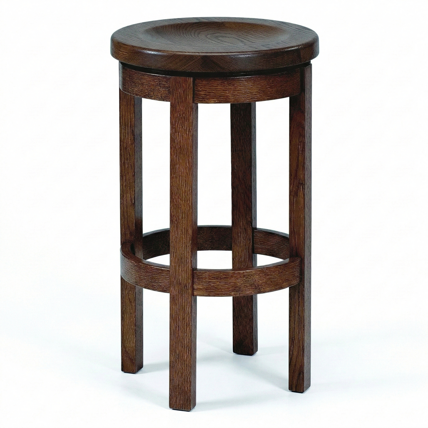 Hoosier Timbercraft Wayne Backless Maple Barstool