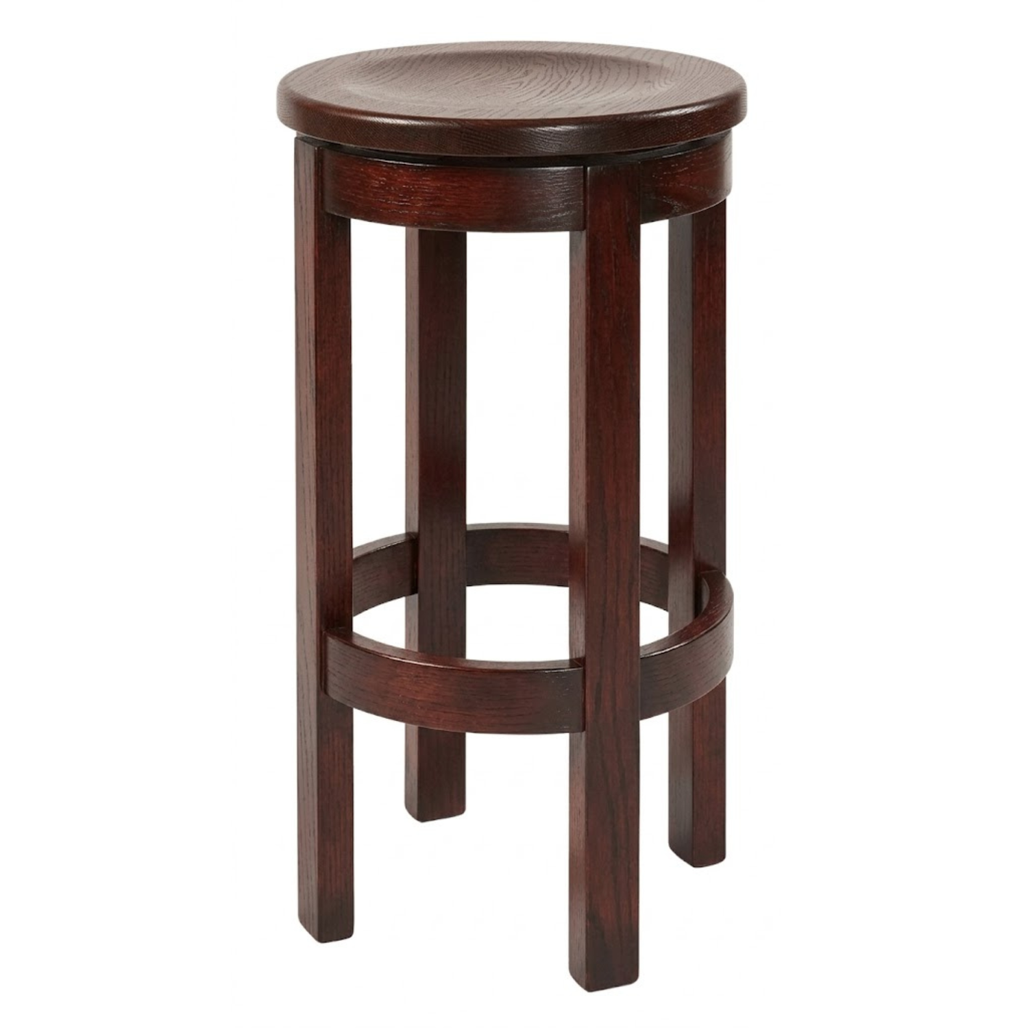 Hoosier Timbercraft Wayne Backless Maple Barstool