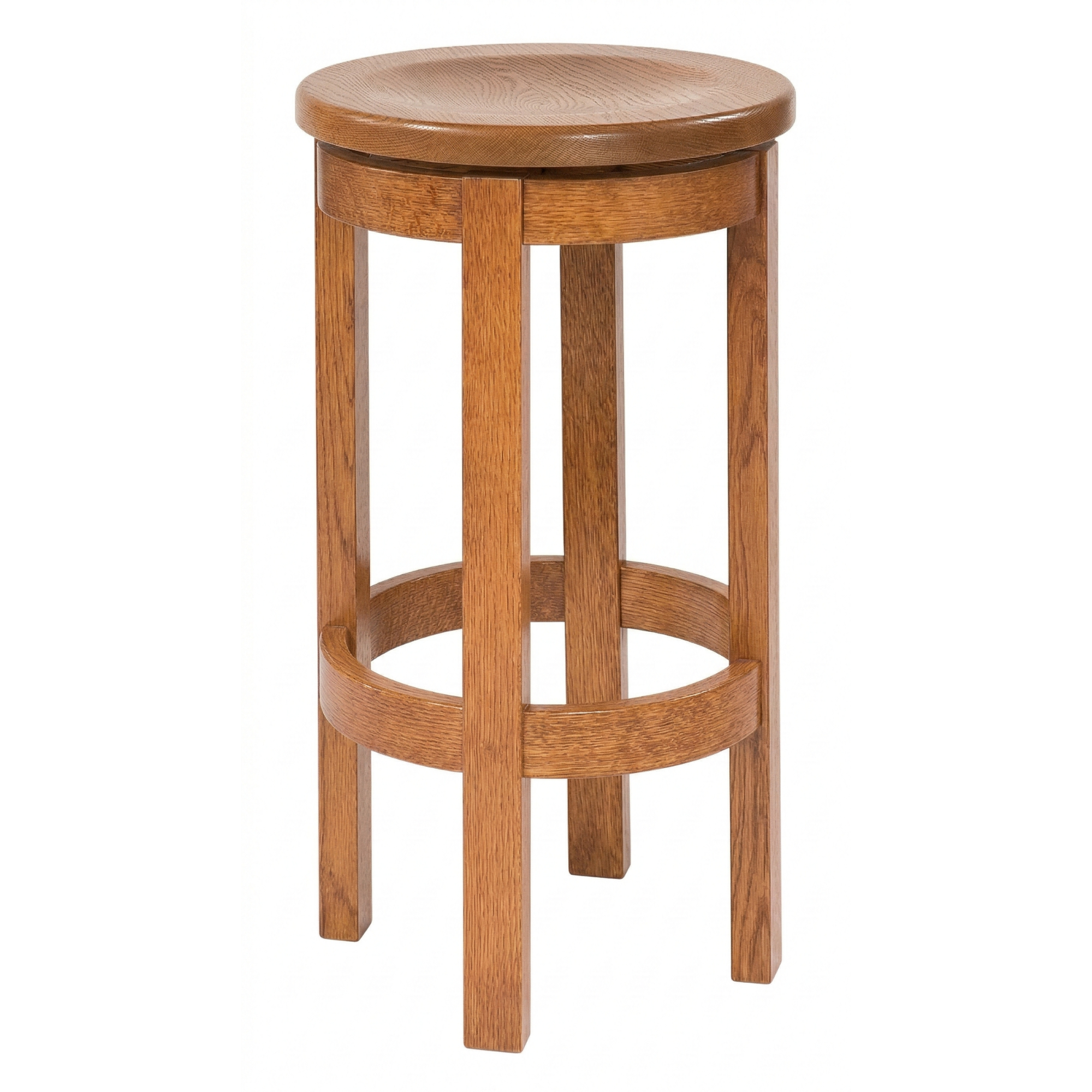 Hoosier Timbercraft Wayne Backless Maple Barstool
