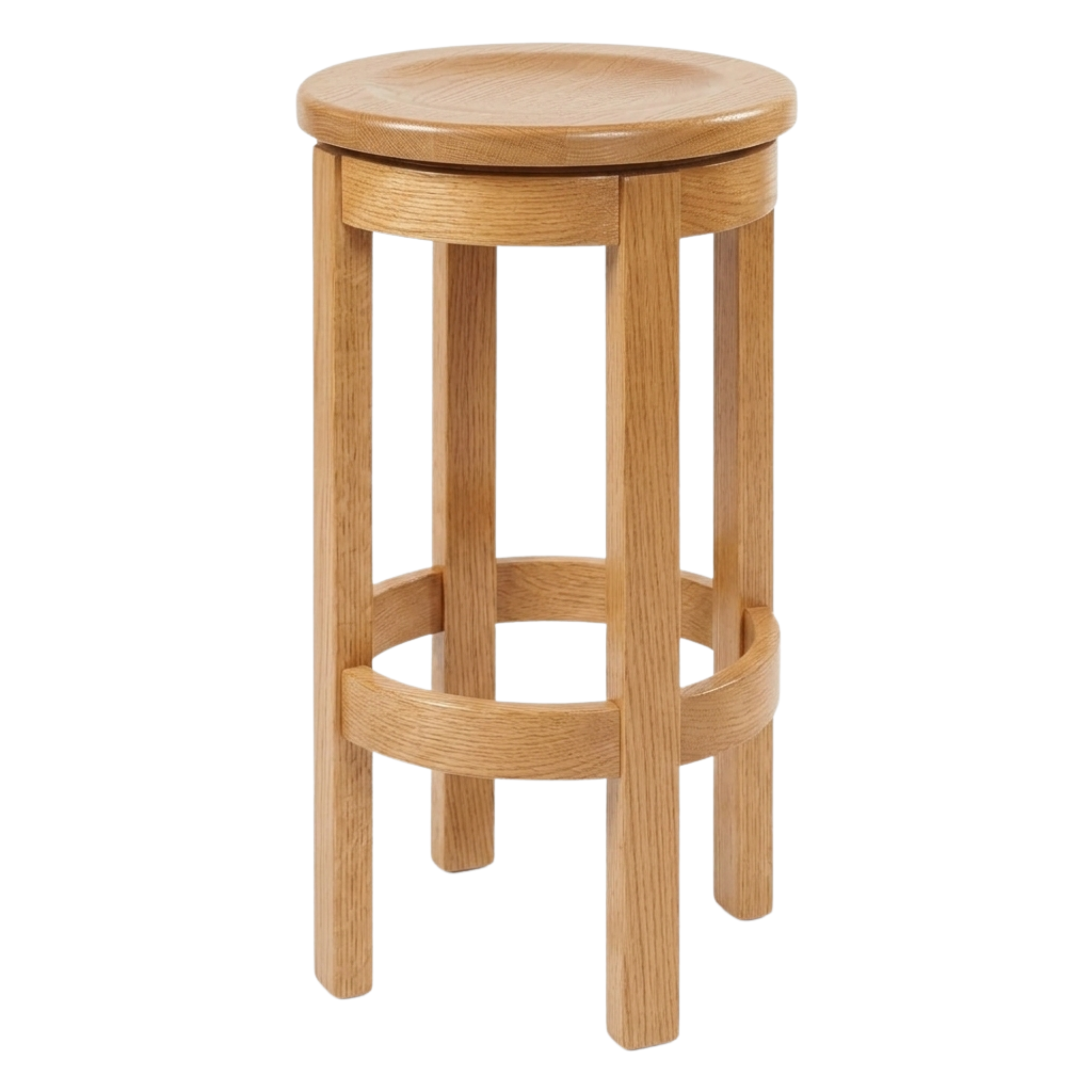 Hoosier Timbercraft Wayne Backless Maple Barstool
