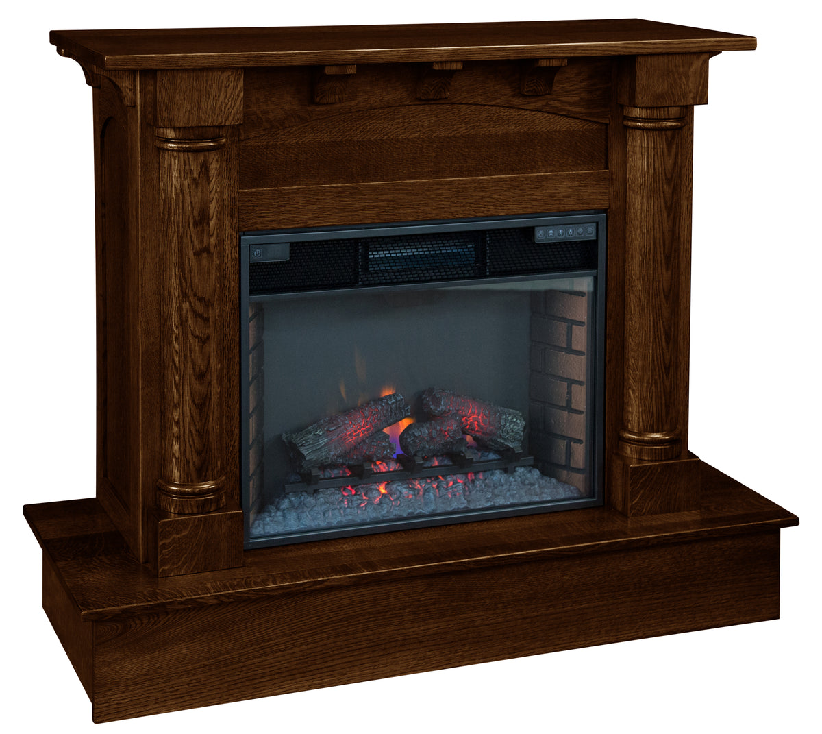 Barrett Fireplace in Asbury Stain