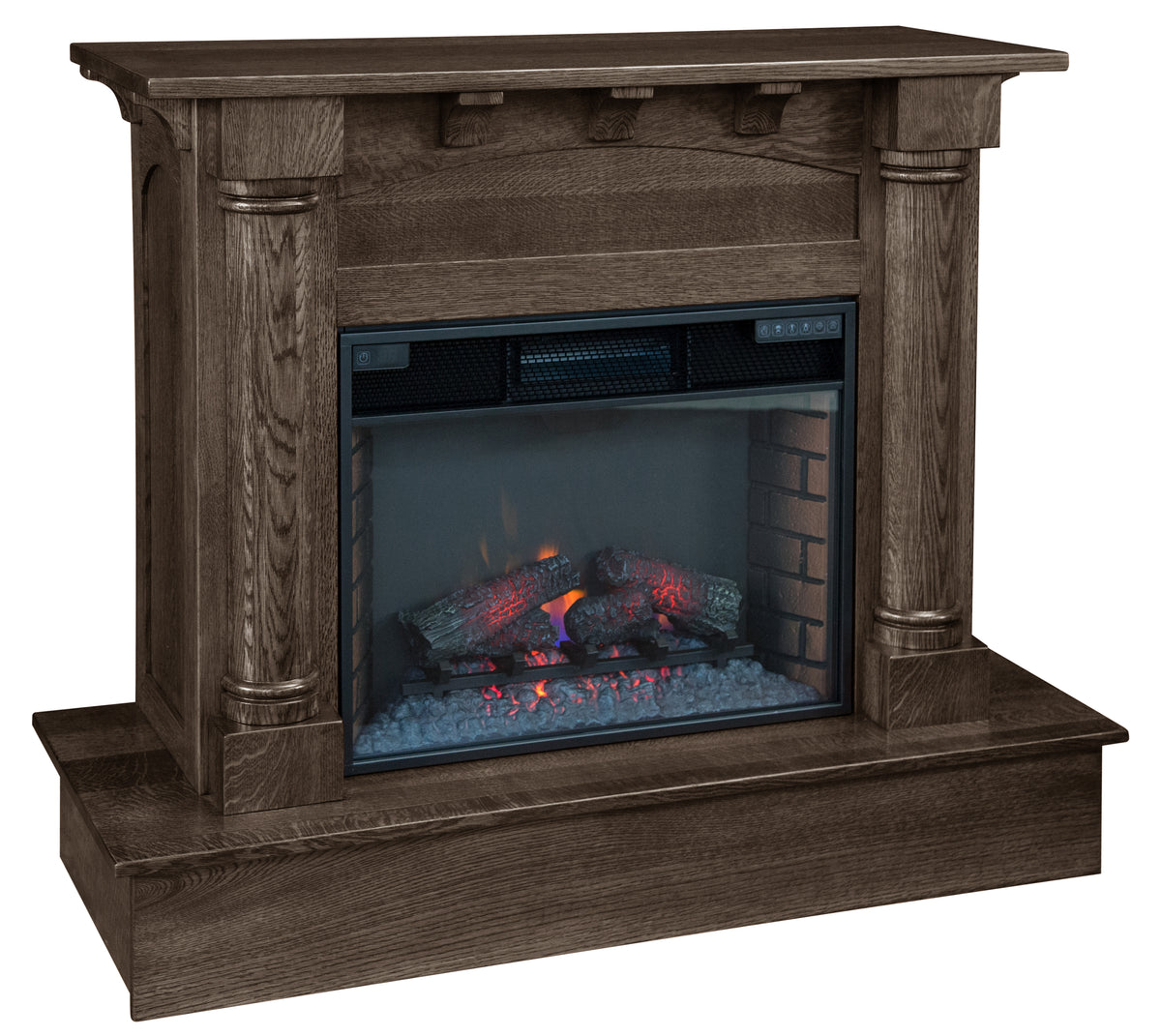 Barrett Fireplace in Driftwood Stain