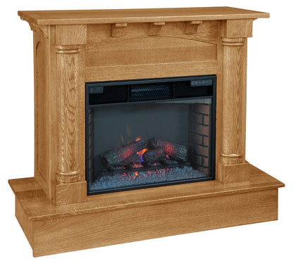 Barrett Fireplace in Granola Stain