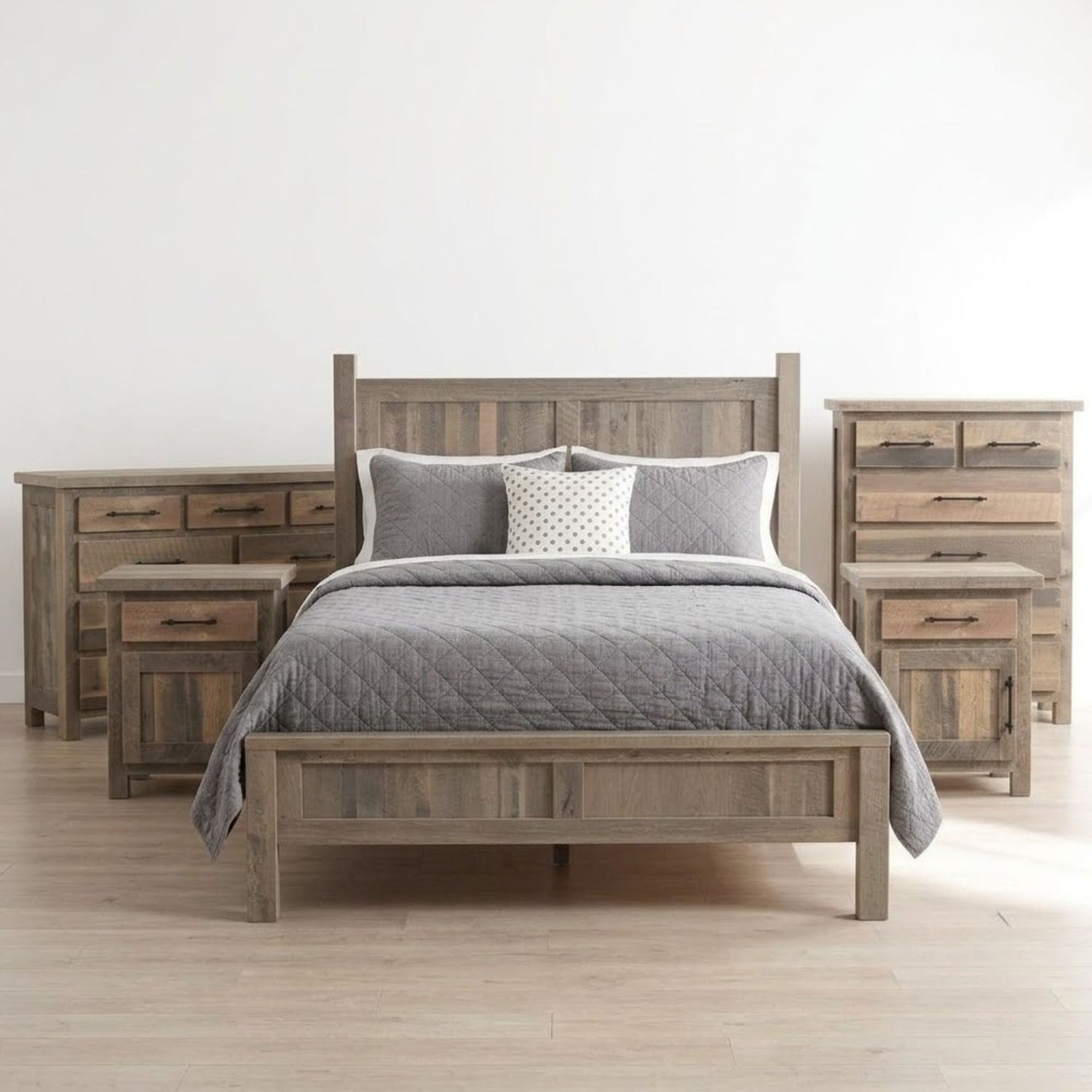 Legacy Estate Rowan Reclaimed Barnwood 5-Piece Bedroom Set