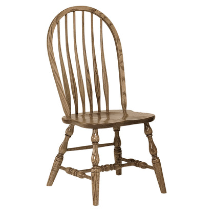 Hoosier Timbercraft Bent Bow Back Amish Oak Dining Chair