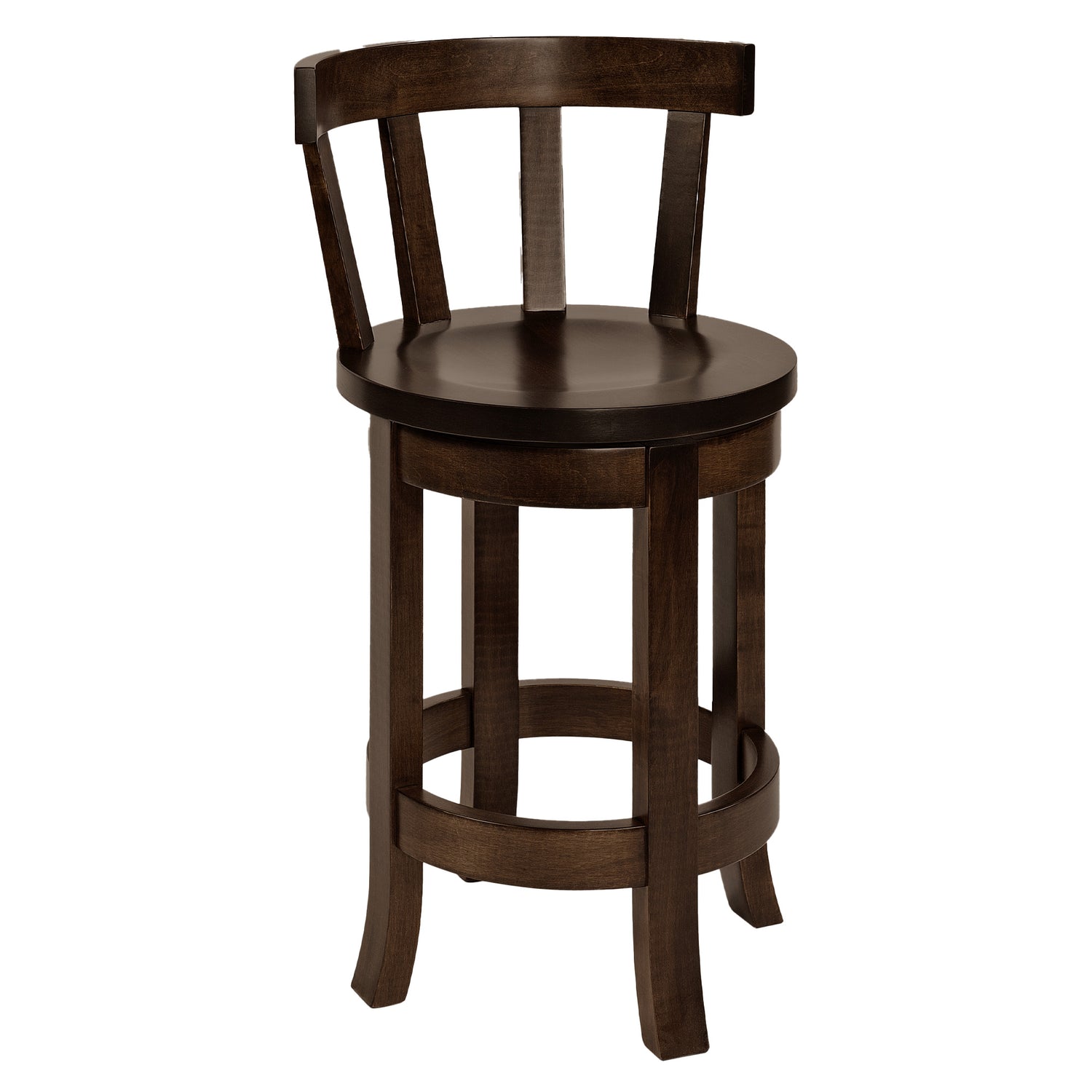 Hoosier Timbercraft Benton Barstool with Back