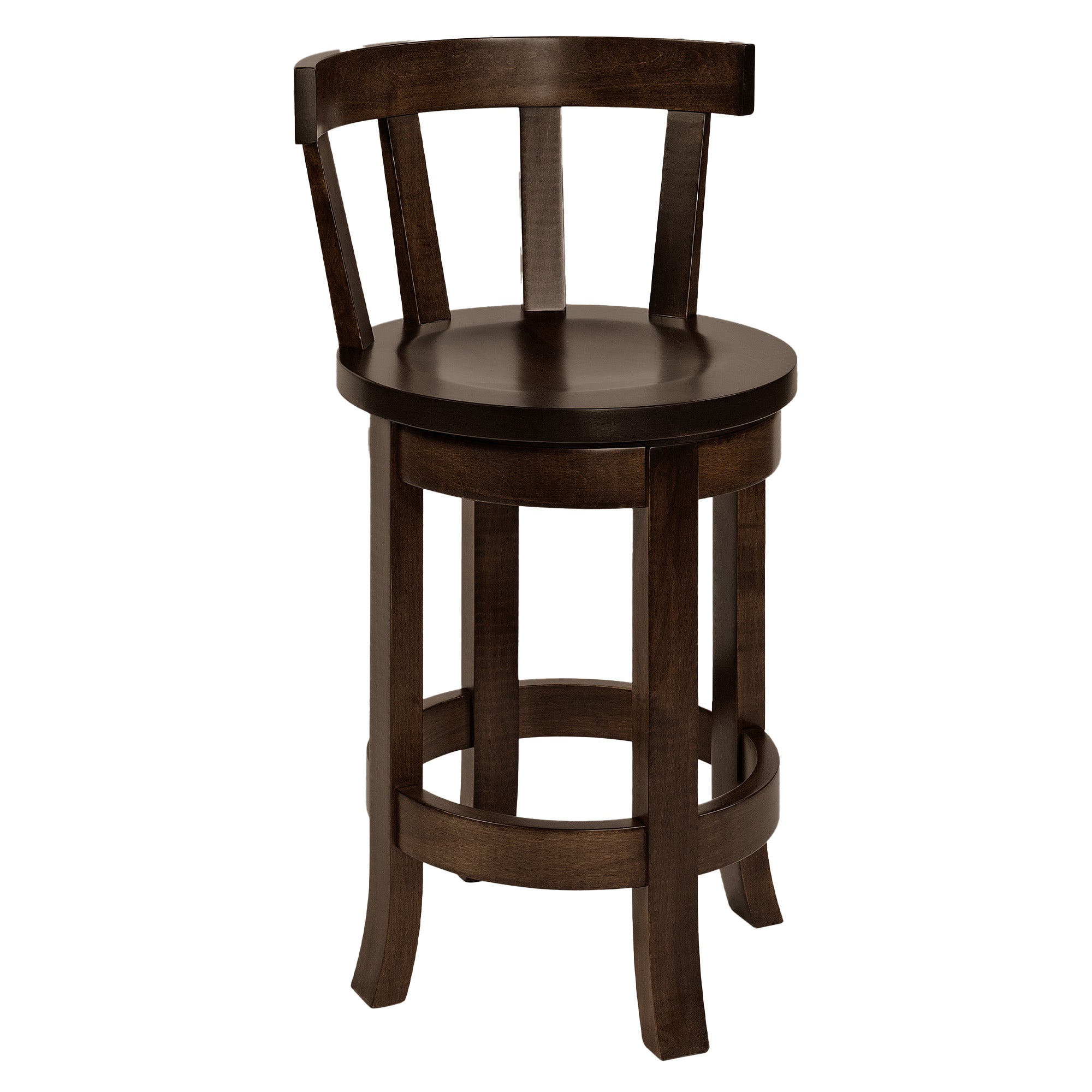 Hoosier Timbercraft Benton Barstool with Back