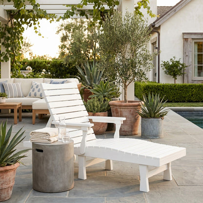 Berlin Gardens Bristol Outdoor Poly Lumber Chaise Lounge