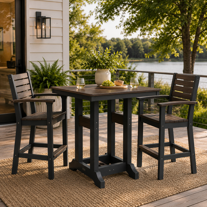 Berlin Gardens Garden Classic Outdoor Poly Lumber Square Counter Height Dining Table