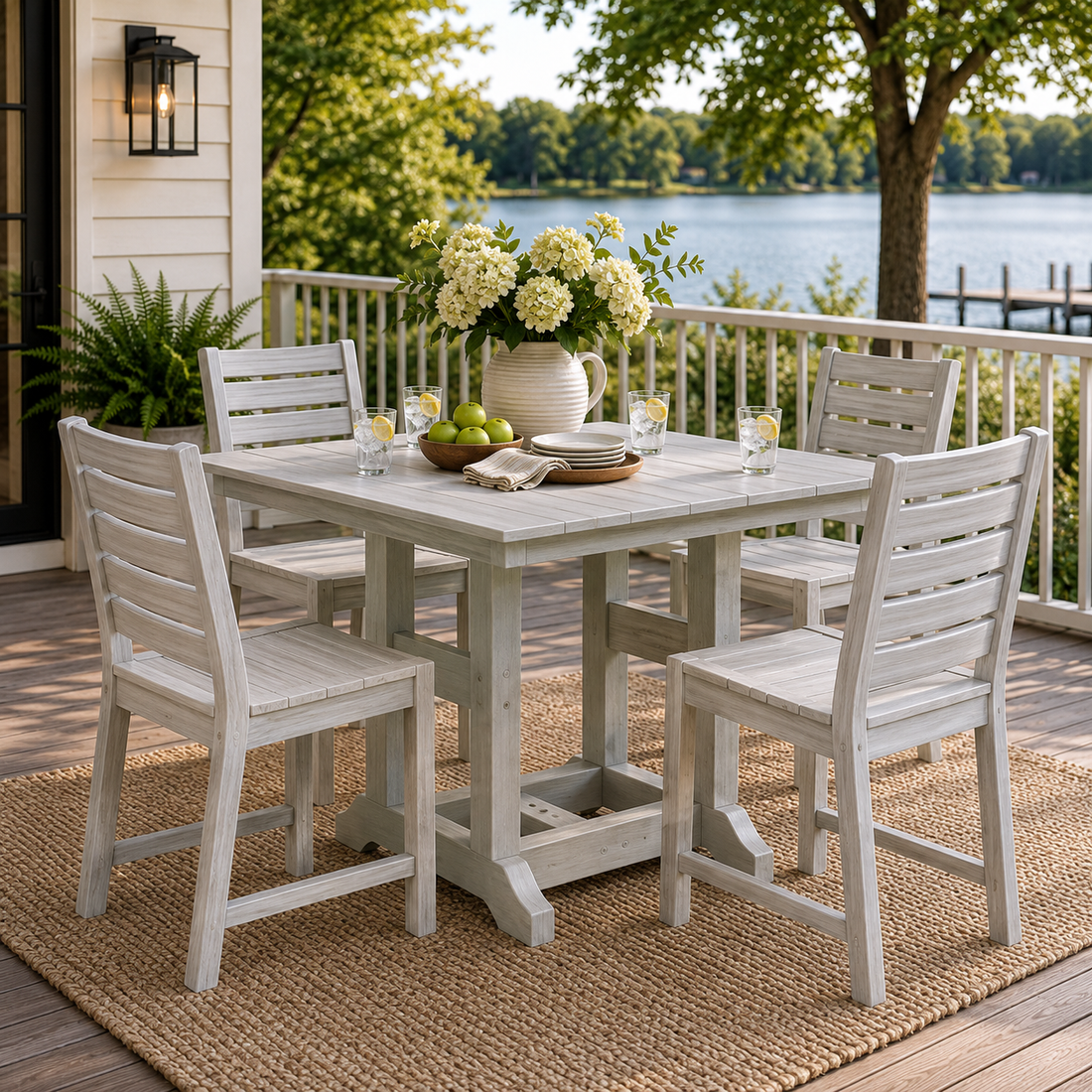 Berlin Gardens Garden Classic Outdoor Poly Lumber Square Dining Table