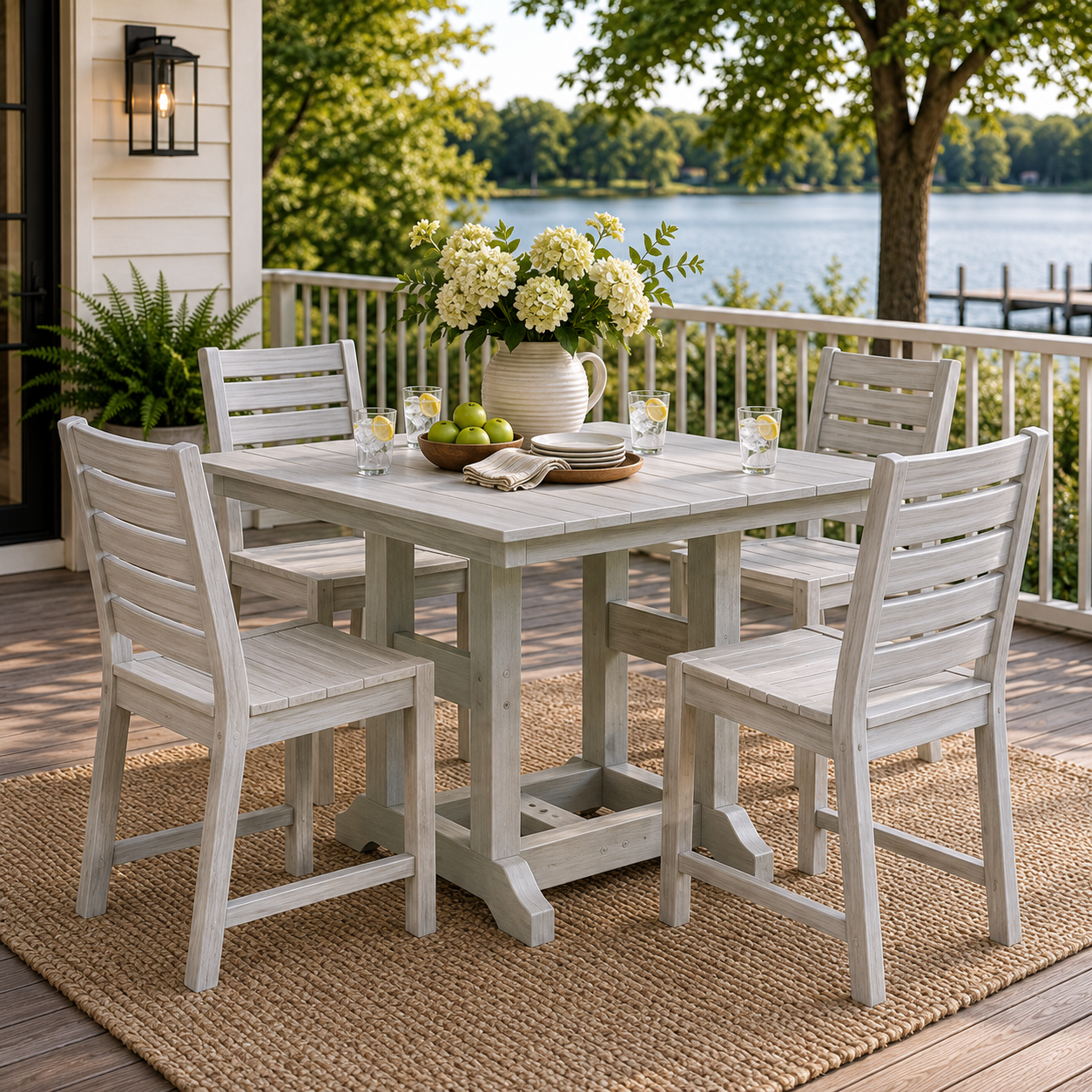 Berlin Gardens Garden Classic Outdoor Poly Lumber Square Dining Table