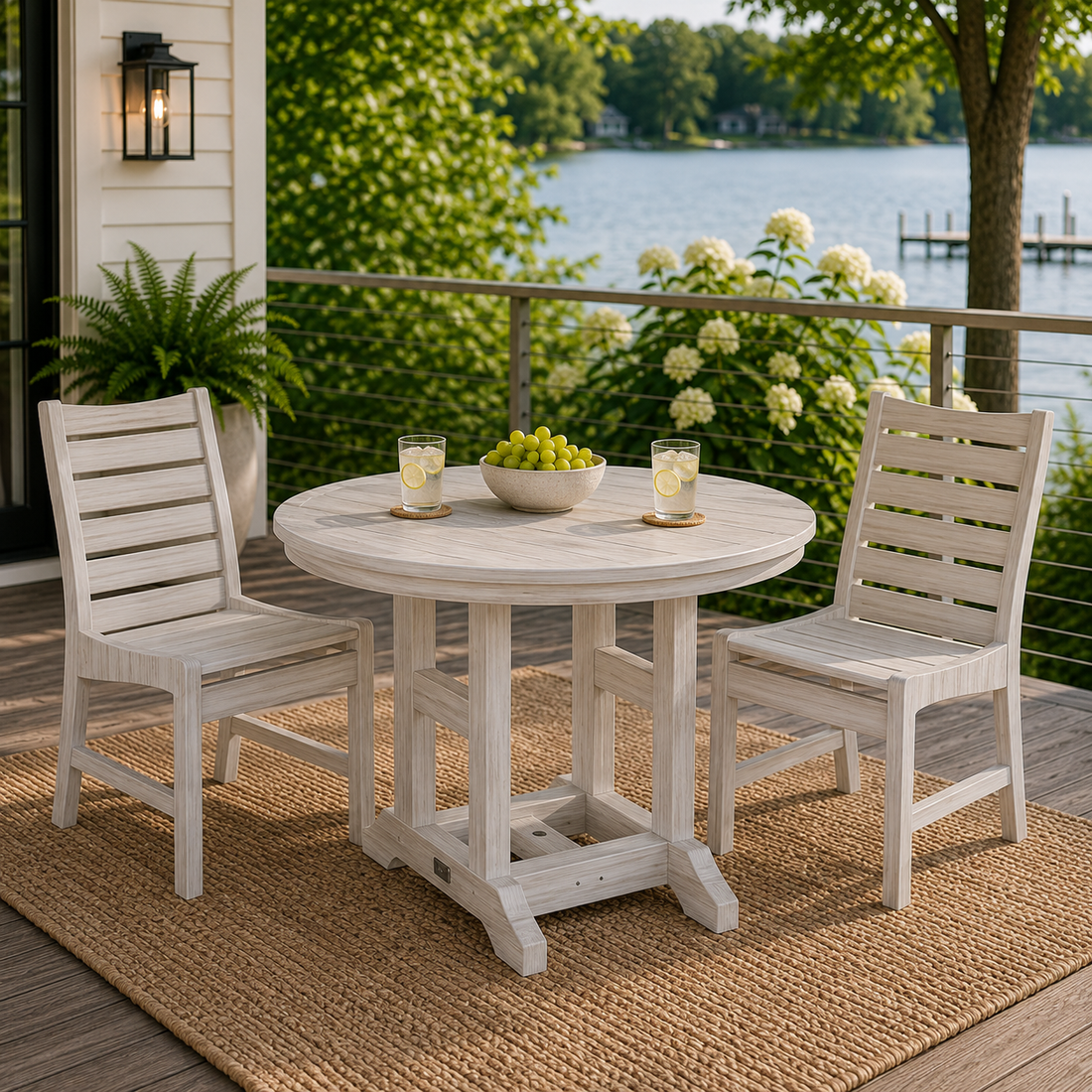 Berlin Gardens Garden Classic Outdoor Poly Lumber Round Dining Table
