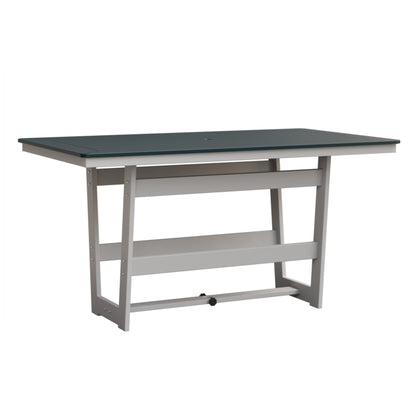 Berlin Gardens Hudson 70″ Outdoor Poly Lumber Rectangular Counter Height Table