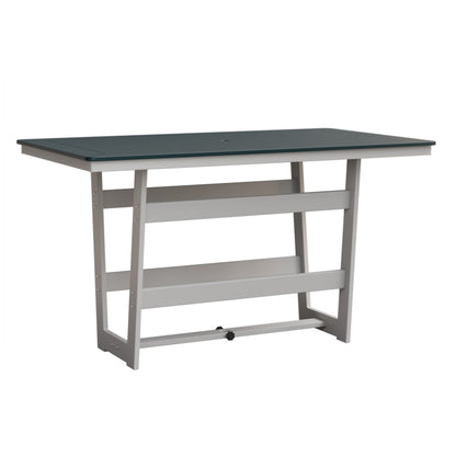 Berlin Gardens Hudson 70″ Outdoor Poly Lumber Rectangular Bar Table