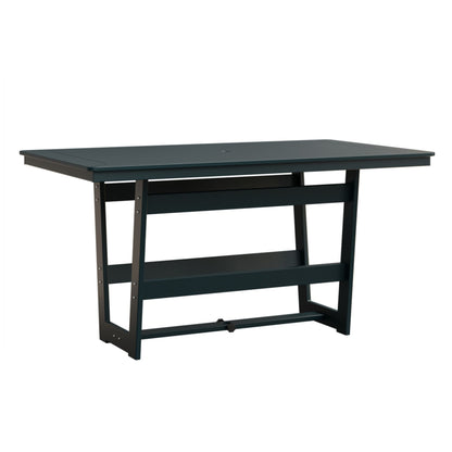 Berlin Gardens Hudson 70″ Outdoor Poly Lumber Rectangular Counter Height Table