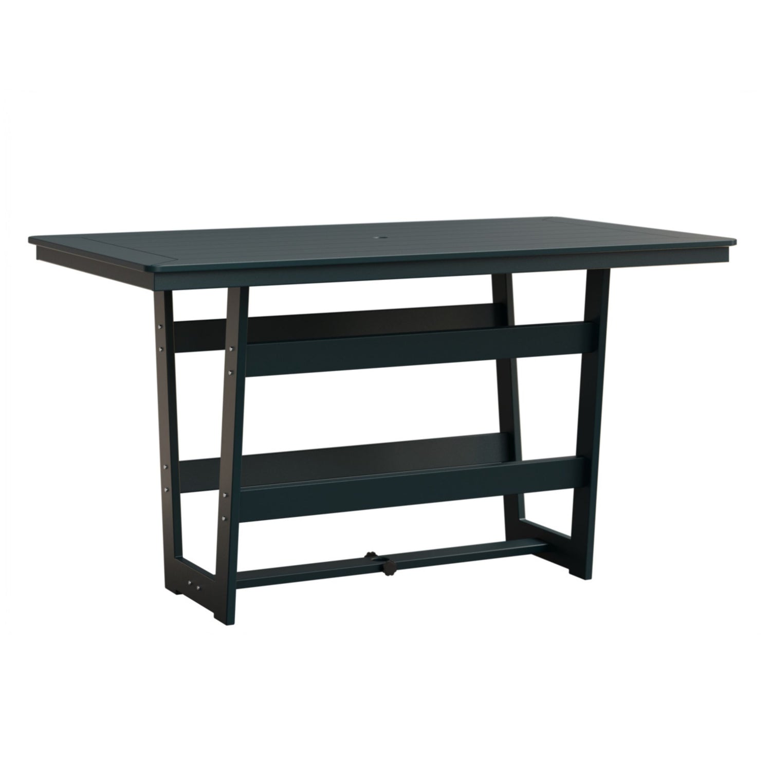 Berlin Gardens Hudson 70″ Outdoor Poly Lumber Rectangular Bar Table