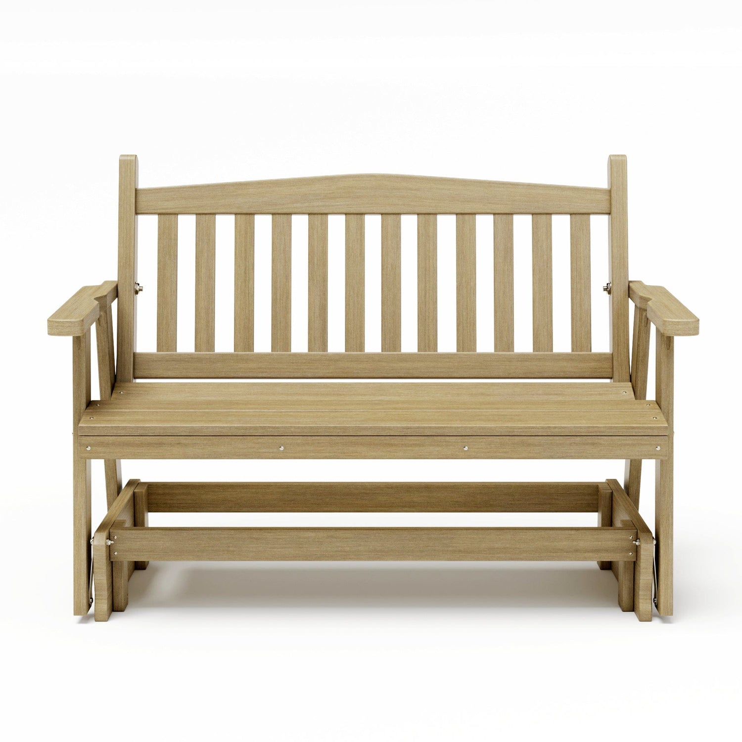 SimplyPoly Amish Made Mission Recycled Plastic Porch Glider