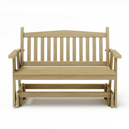 SimplyPoly Amish Made Mission Recycled Plastic Porch Glider