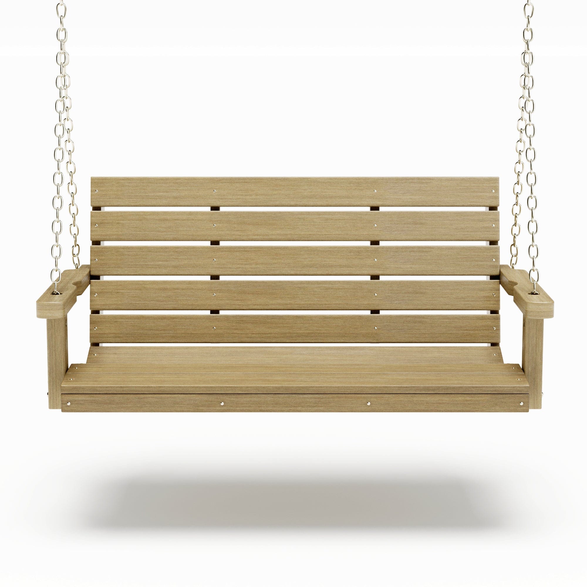SimplyPoly 5 Foot Amish Made Signature Recycled Plastic Porch Swing, Patriot Blue