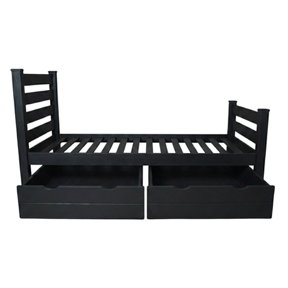 Versaloft Homestead Amish Made Bed Frame with Headboard, Footboard, and 2-Piece Drawers