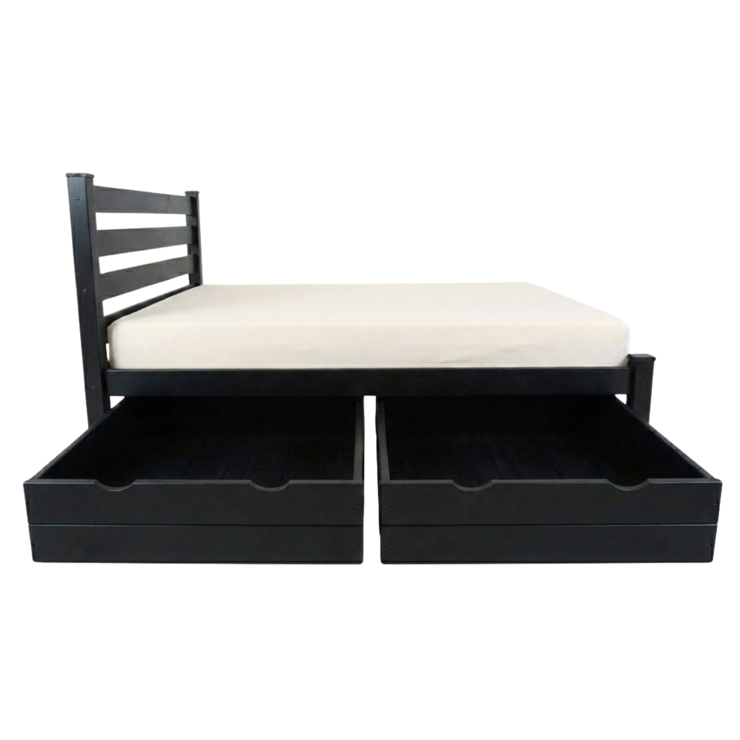 Versaloft Homestead Amish Made Bed Frame with Headboard and 2-Piece Drawers