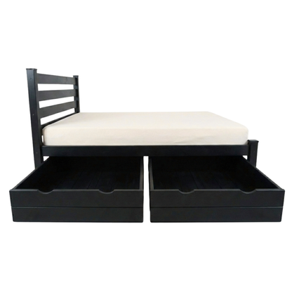 Versaloft Homestead Amish Made Bed Frame with Headboard and 2-Piece Drawers