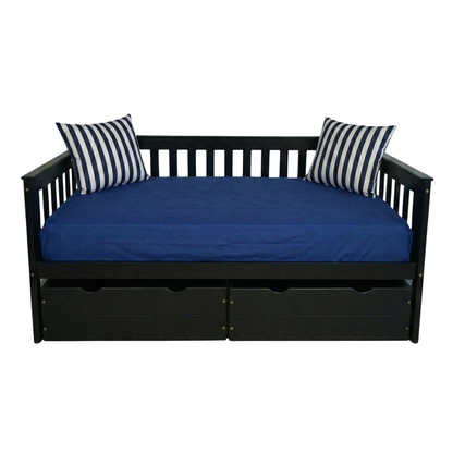 Versaloft Mission Amish Made Daybed Frame with 2-Piece Drawers