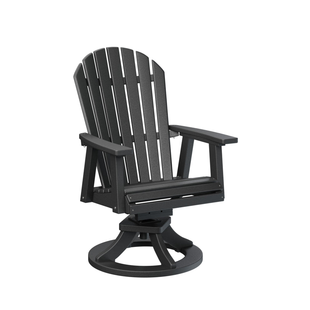 Berlin Gardens Comfo Back Poly Lumber Swivel Rocker Dining Chair