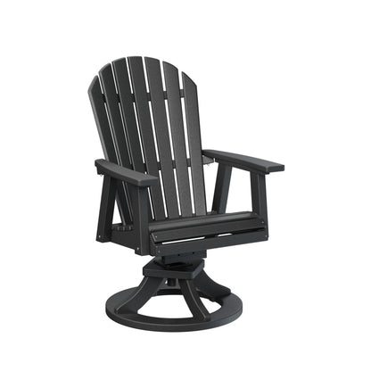 Berlin Gardens Comfo Back Poly Lumber Swivel Rocker Dining Chair