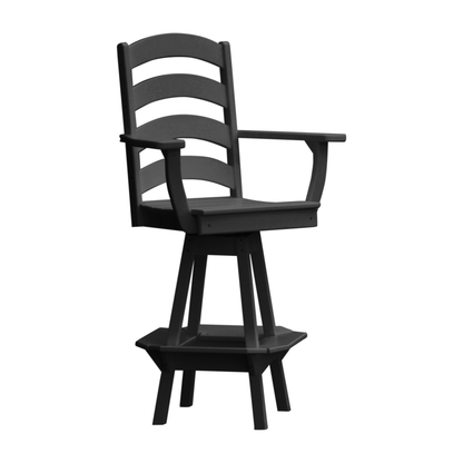 Keystone Amish Co. Josie Poly Outdoor Swivel Bar Chair