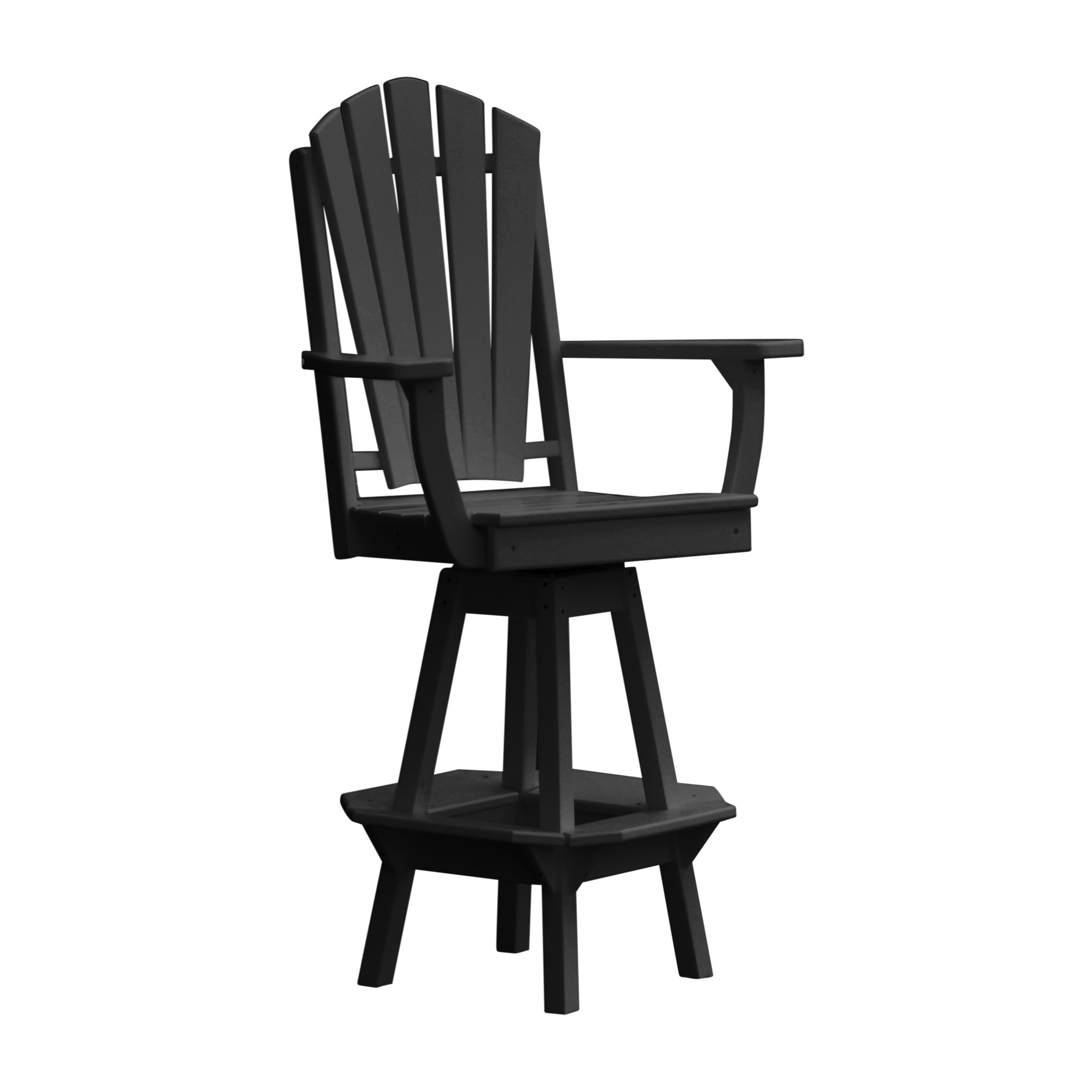 Keystone Amish Co. Sunburst Poly Outdoor Swivel Bar Chair
