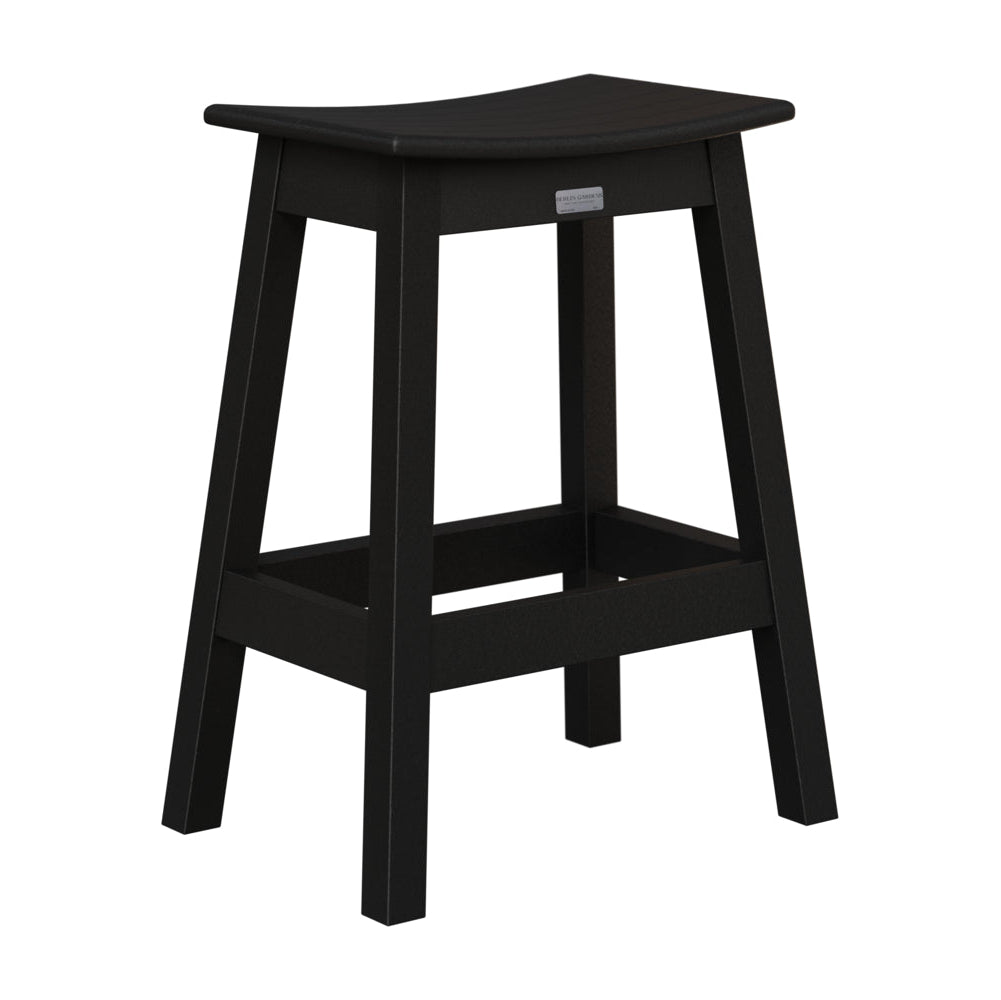 Berlin Gardens Outdoor Saddle Poly Lumber Counter Stool