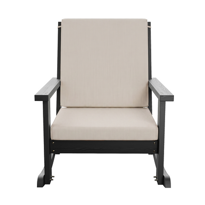 Amish Casual Deep Seated Rocking Chair with Cushion