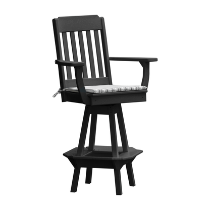 Keystone Amish Co. Traditional Poly Composite Swivel Bar Chair