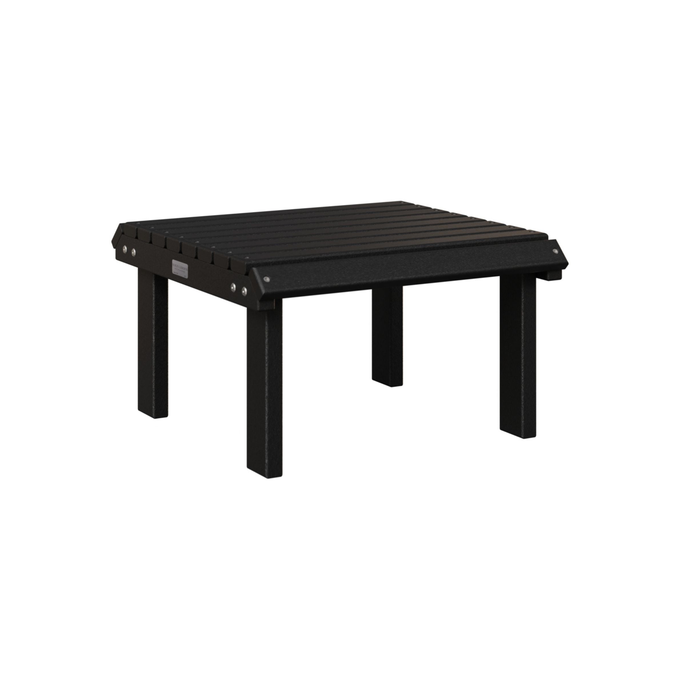 Berlin Gardens Outdoor Poly Lumber Stationary Footstool