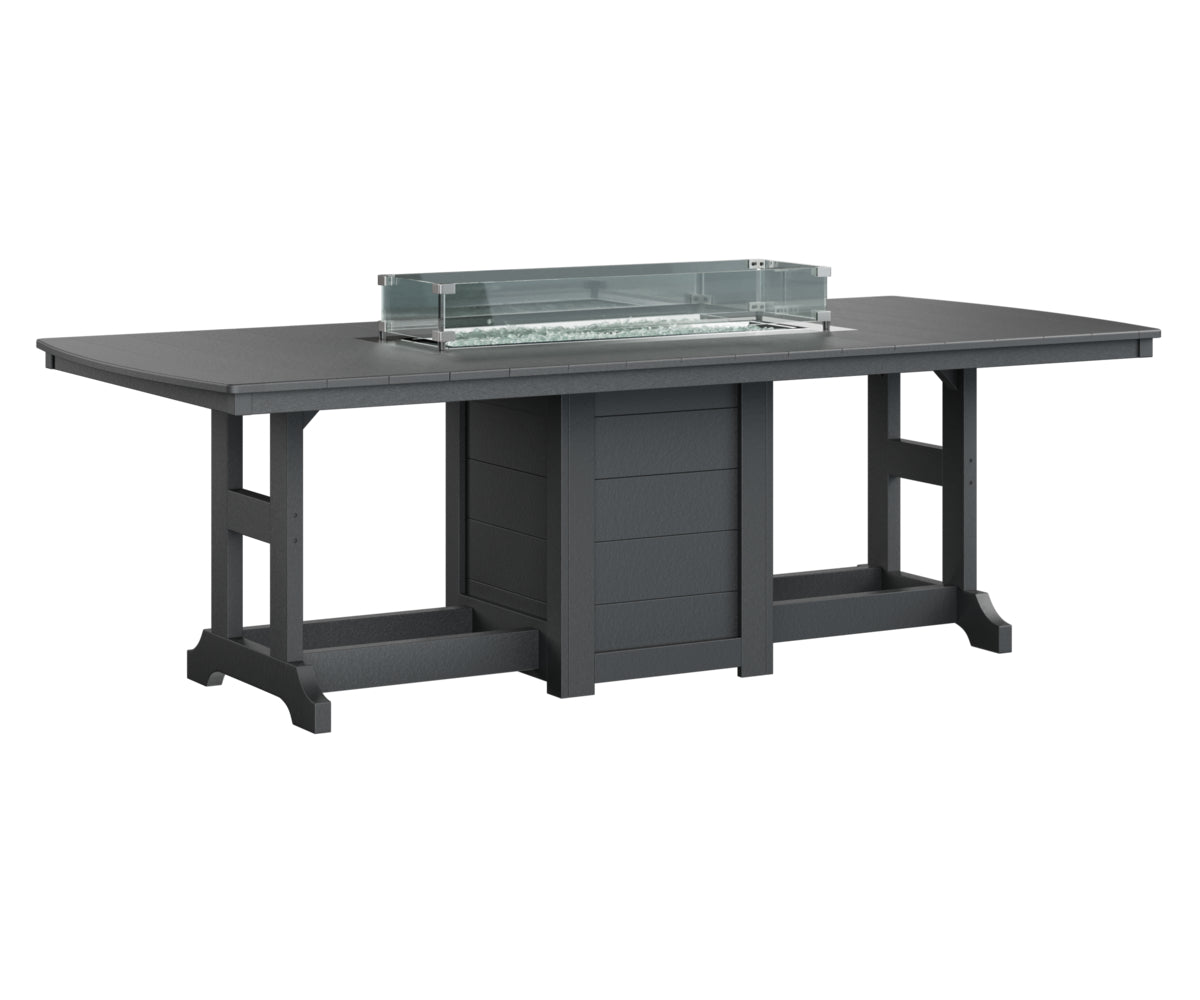 Berlin Gardens Garden Classic Fire Pit Poly Lumber Dining Table