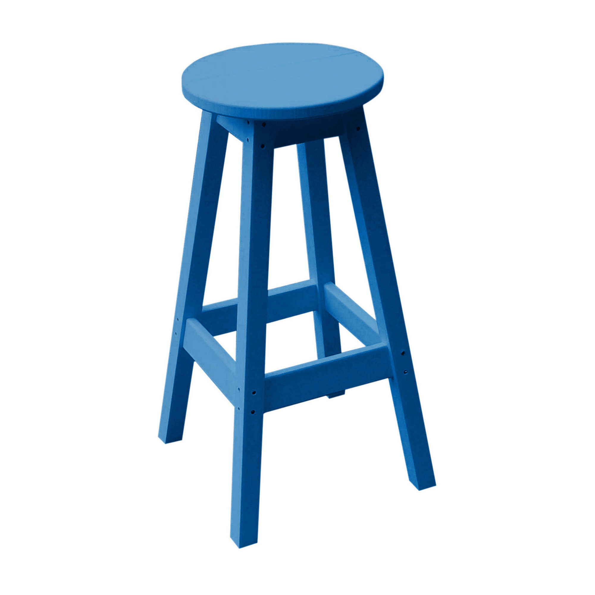 Keystone Amish Co. Round Poly Outdoor Bar Stool