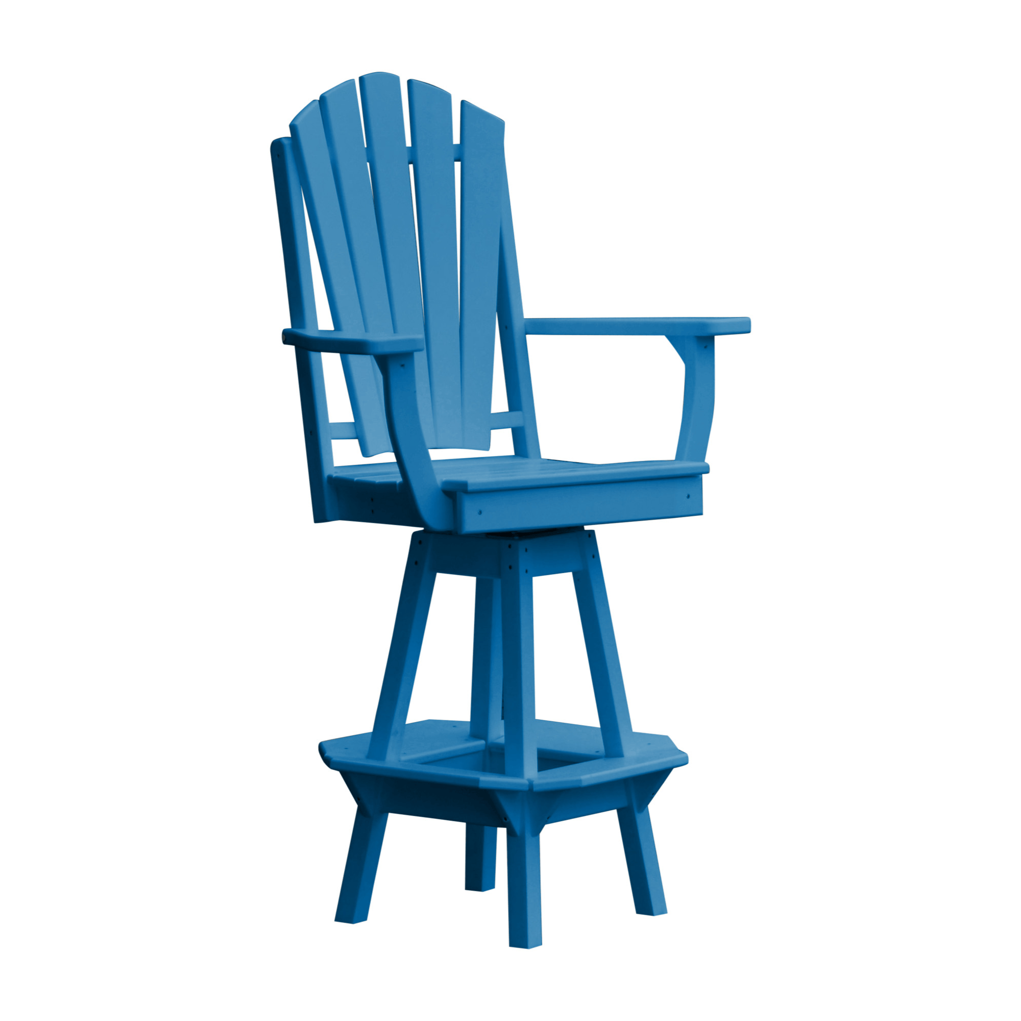Keystone Amish Co. Sunburst Poly Outdoor Swivel Bar Chair