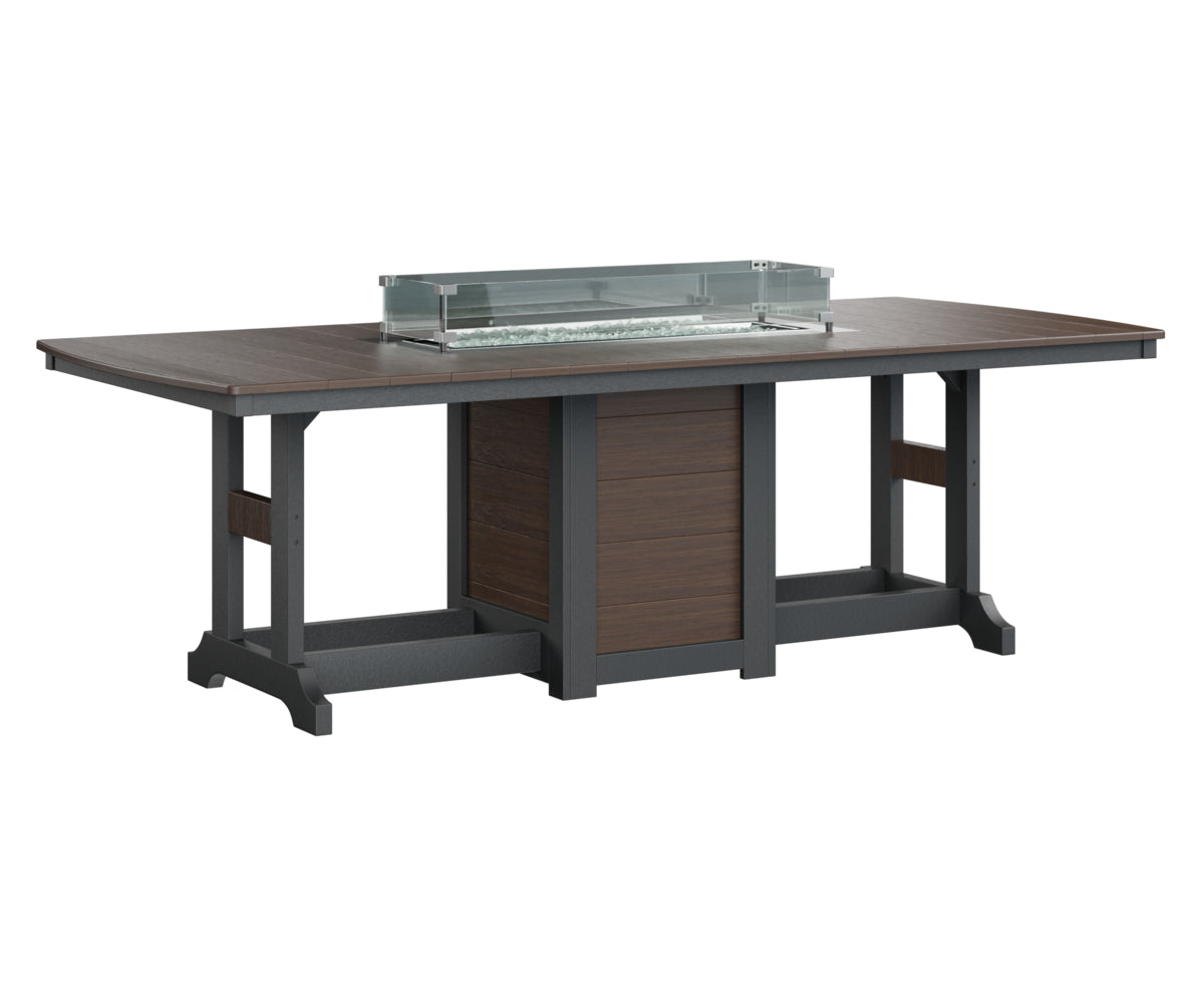 Berlin Gardens Garden Classic Fire Pit Poly Lumber Dining Table